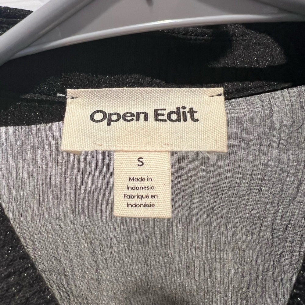 Open edit sheer button down